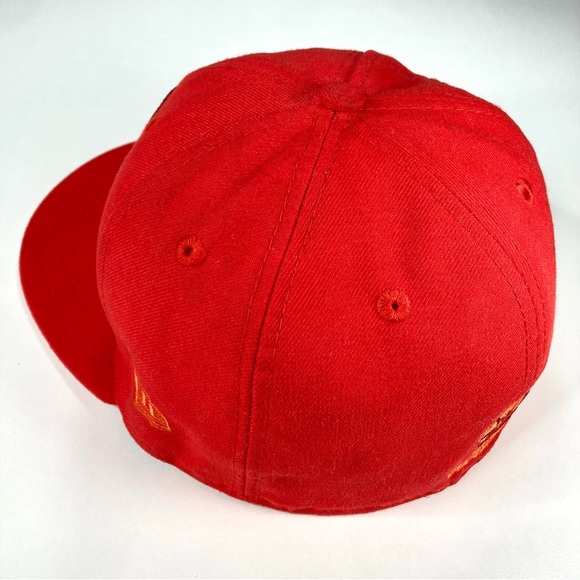 Seattle Sonics Red Fitted New Era 59Fifty Hardwood Classics NBA Hat 7 1/8 - Picture 5 of 15